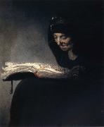 REMBRANDT Harmenszoon van Rijn Portrait of Rembrandt-s Mother oil on canvas